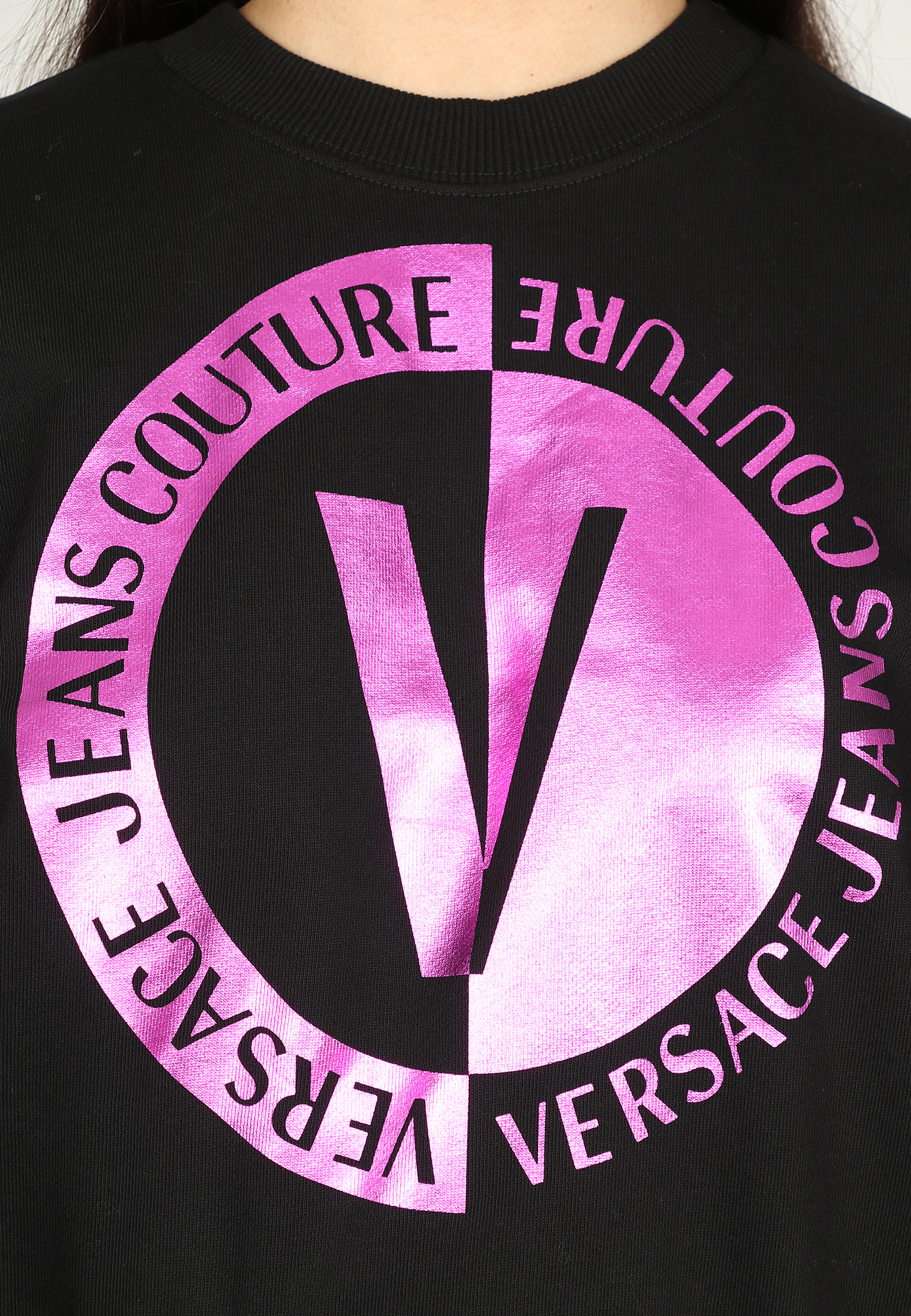 Свитшот VERSACE JEANS COUTURE  - Хлопок - цвет черный