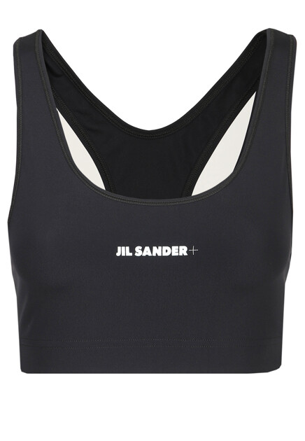 Спортивный топ с логотипом JIL SANDER