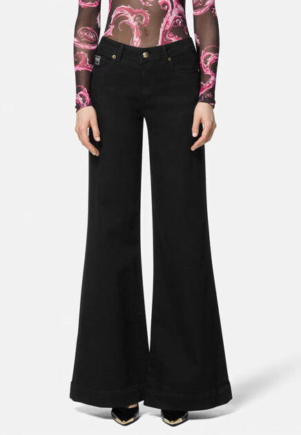 Джинсы широкого кроя  VERSACE JEANS COUTURE