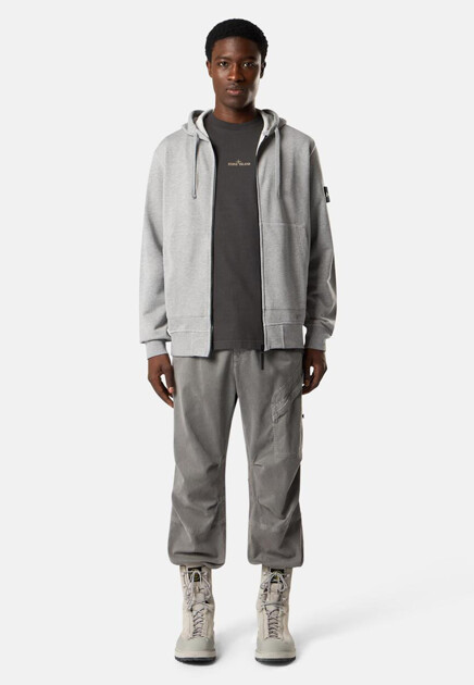 Хлопковая толстовка на молнии STONE ISLAND - ИТАЛИЯ