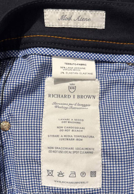 Брюки из шерсти RICHARD J. BROWN - ИТАЛИЯ