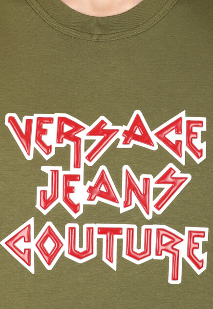 Футболка VERSACE JEANS COUTURE  - Хлопок - цвет зеленый