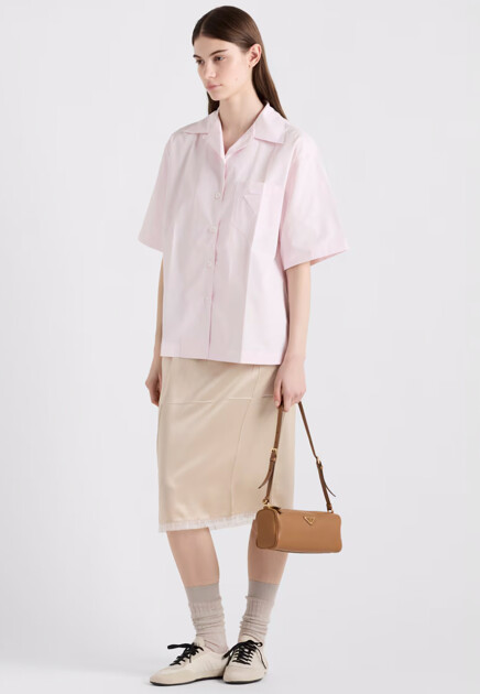 Кожаная сумка на плечо PRADA