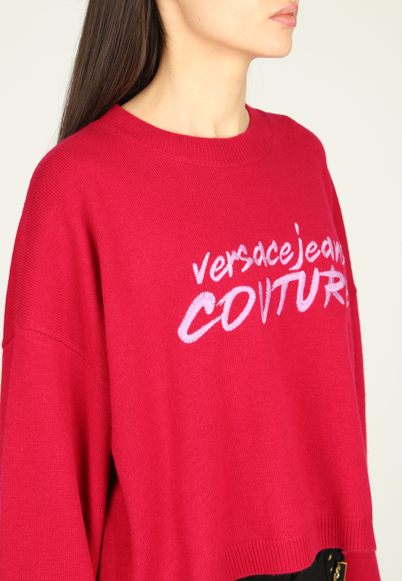 Джемпер VERSACE JEANS COUTURE  - Шерсть - цвет красный