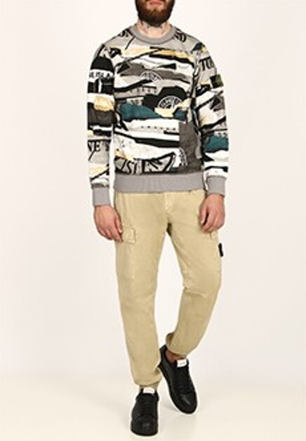 Брюки с карманами карго STONE ISLAND