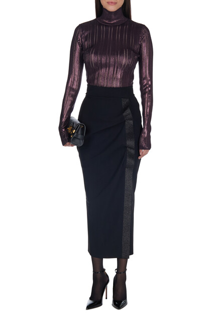 Водолазка с мерцающим эффектом  ELISABETTA FRANCHI - ИТАЛИЯ