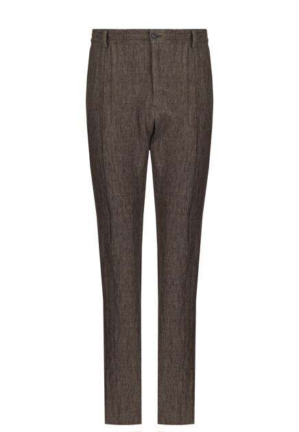 Льняные брюки  EMPORIO ARMANI