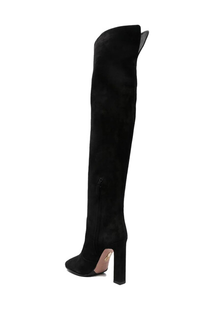 Замшевые ботфорты AQUAZZURA - ИТАЛИЯ