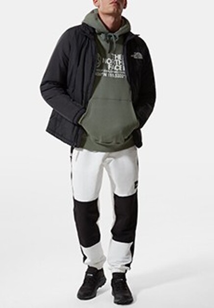 Зеленая толстовка с логотипом THE NORTH FACE
