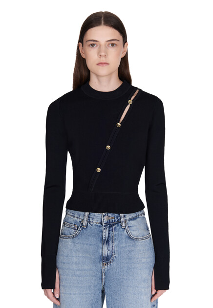 Джемпер VERSACE JEANS COUTURE  - Вискоза - цвет черный