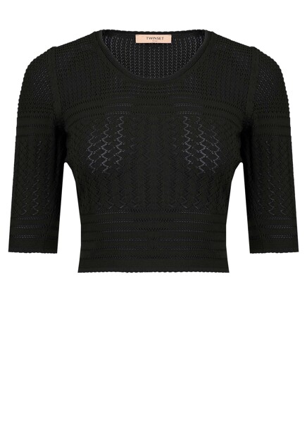 Укороченный вязаный джемпер  TWINSET Milano