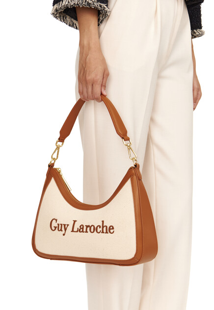 Жаккардовая сумка-хобо  GUY LAROCHE