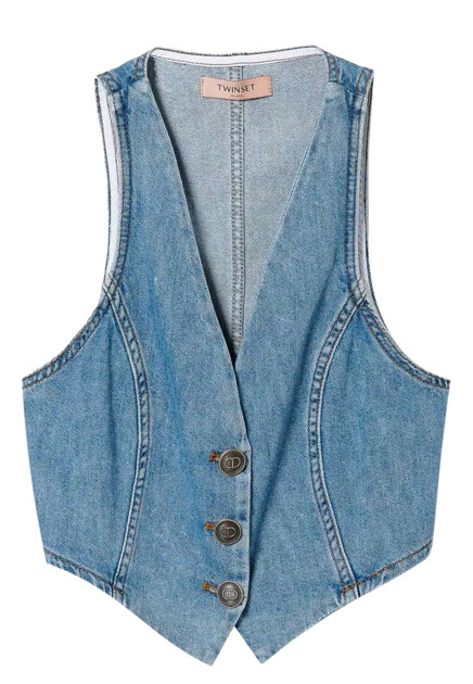 Жилет из денима  TWINSET Milano