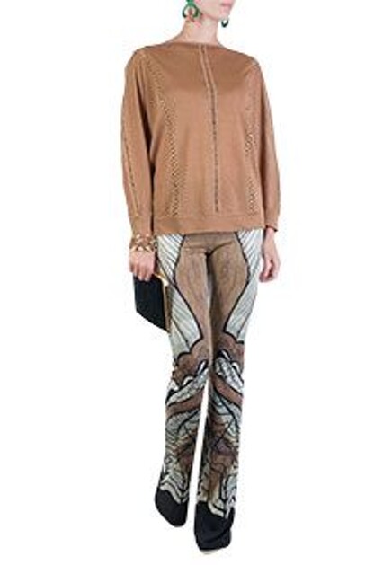 Коричневый джемпер ALBERTA FERRETTI