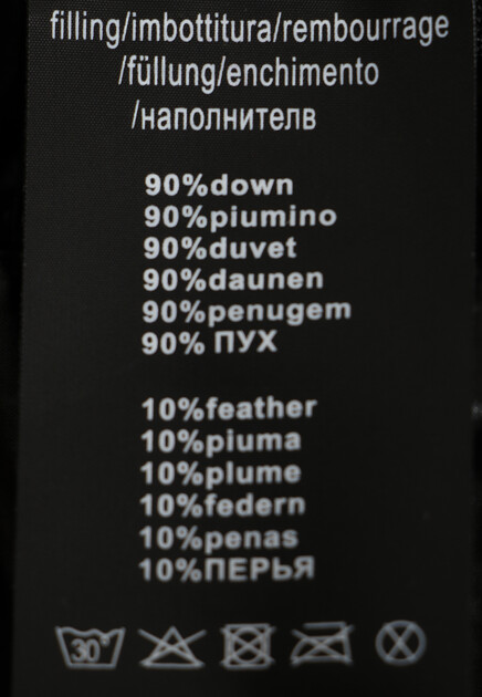 Глянцевый пуховик  AFTER LABEL - ИТАЛИЯ