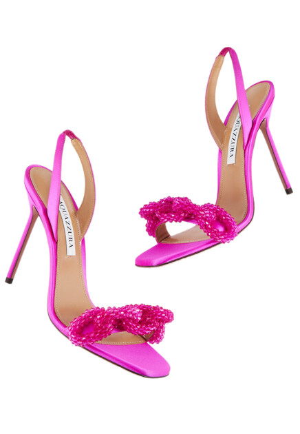 Босоножки AQUAZZURA  - Текстиль