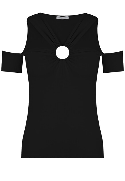 Фигурный топ из вискозы PATRIZIA PEPE