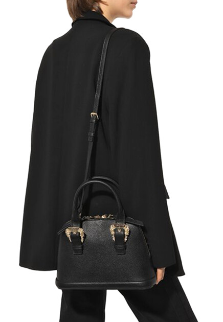 Черная сумка с пряжками Baroque VERSACE JEANS COUTURE