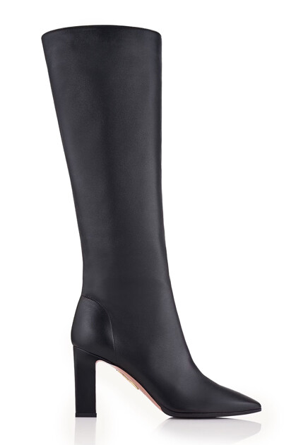 Кожаные сапоги-трубы AQUAZZURA - ИТАЛИЯ