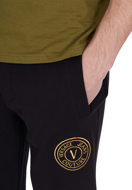 Спортивные брюки с вышитым логотипом  VERSACE JEANS COUTURE - ИТАЛИЯ