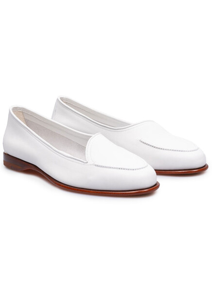 Балетки из гладкой кожи  SANTONI - ИТАЛИЯ