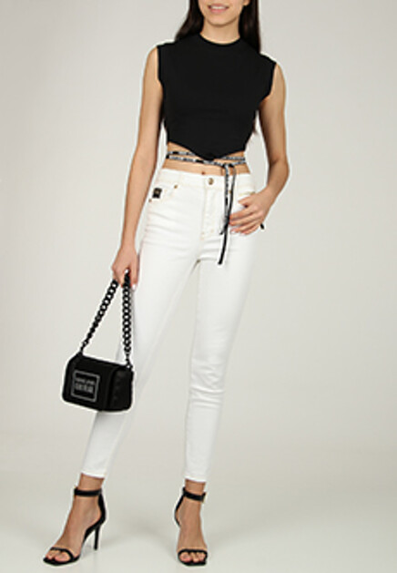 Топ с логотипированными завязками VERSACE JEANS COUTURE
