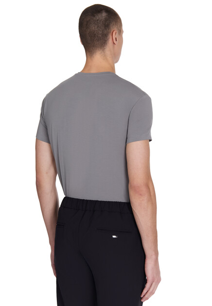 Футболка EMPORIO ARMANI  - Модал - цвет серый
