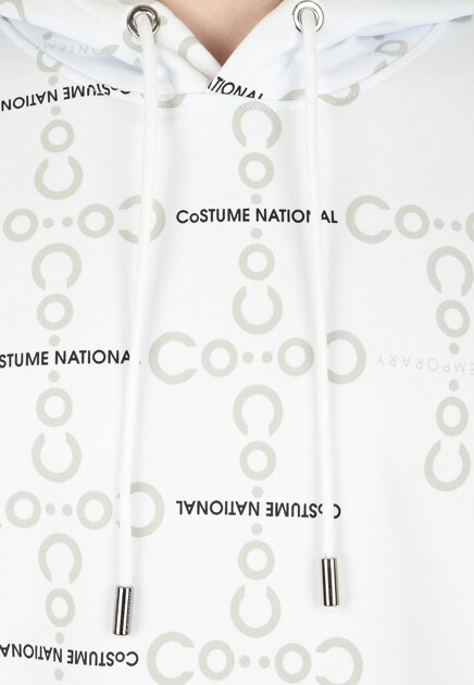 Худи COSTUME NATIONAL  - Хлопок - цвет белый