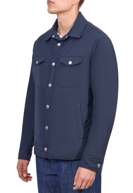 Куртка ELEVENTY  - Полиамид, Шерсть - цвет синий