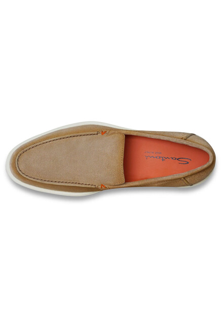 Лоферы SANTONI  - Кожа - цвет коричневый