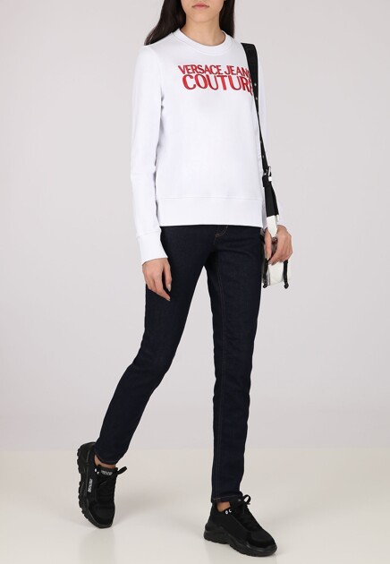 Белый свитшот с вышивкой VERSACE JEANS COUTURE - ИТАЛИЯ