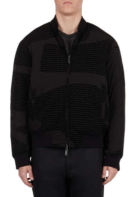 Пуховик EMPORIO ARMANI  - Полиамид - цвет черный