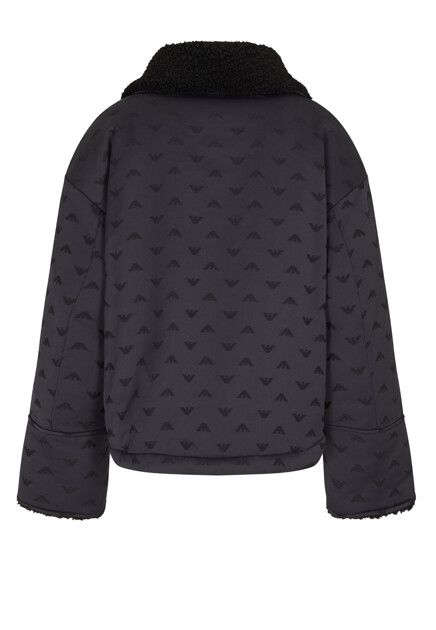 Куртка EMPORIO ARMANI  - Полиамид, Шерсть - цвет черный