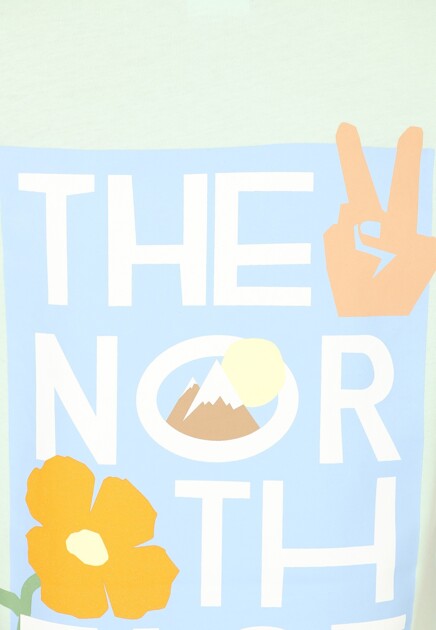 Футболка THE NORTH FACE  - Хлопок - цвет зеленый