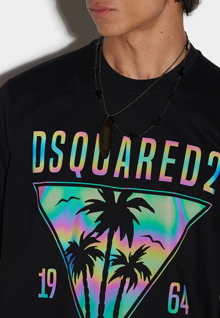 Футболка DSQUARED2  - Хлопок - цвет черный