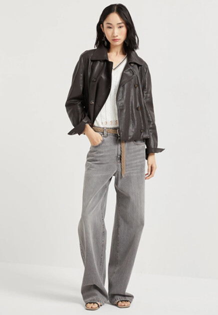 Широкие джинсы BRUNELLO CUCINELLI