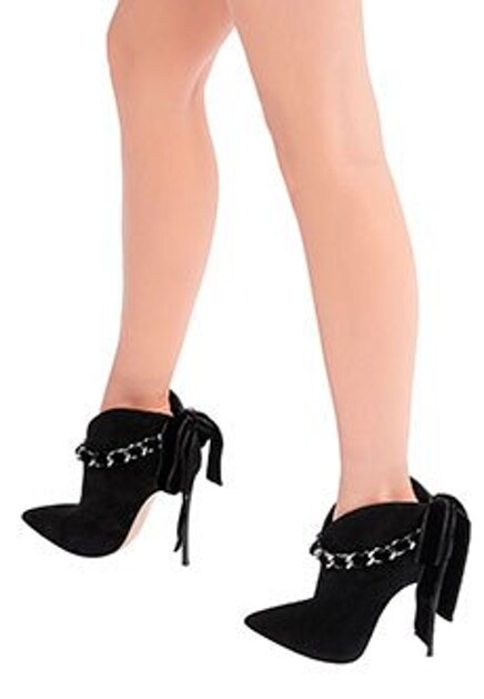 Черные ботильоны CASADEI