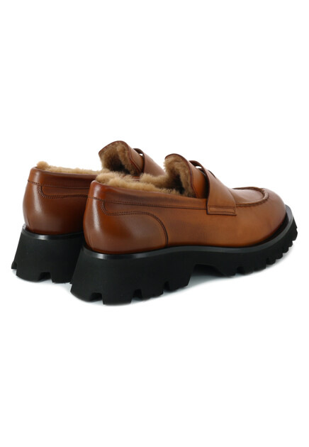 Лоферы SANTONI  - Кожа