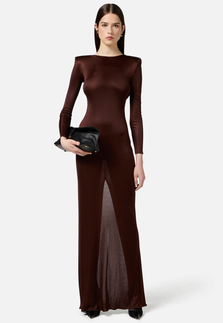 Платье с открытой спиной ELISABETTA FRANCHI - ИТАЛИЯ