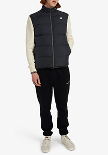 Жилет на подкладке из нейлонового рипстопа FRED PERRY