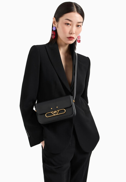 Кросс-боди с металлическим логотипом  EMPORIO ARMANI