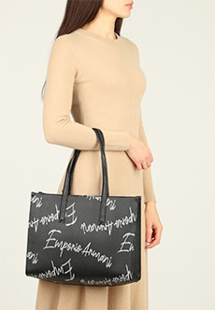 Сумка с логотипированным принтом  EMPORIO ARMANI