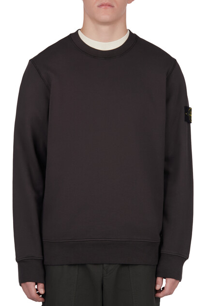 Свитшот STONE ISLAND  - Хлопок - цвет серый