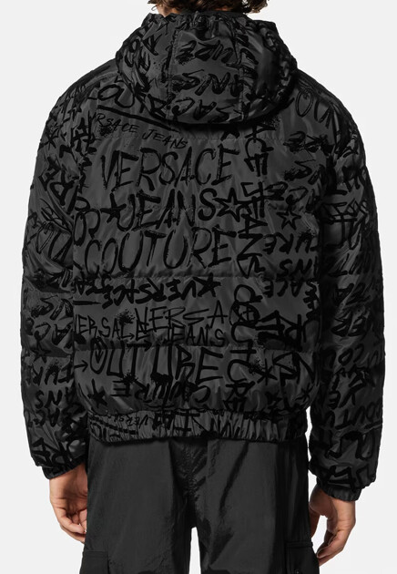 Пуховик VERSACE JEANS COUTURE  - Полиэстер - цвет черный