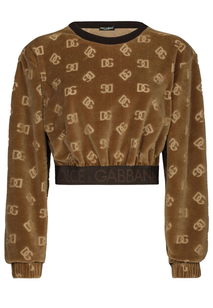 Укороченный свитшот  DOLCE&GABBANA