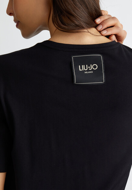 Футболка оверсайз из джерси LIU JO