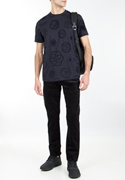 Синяя футболка EMPORIO ARMANI