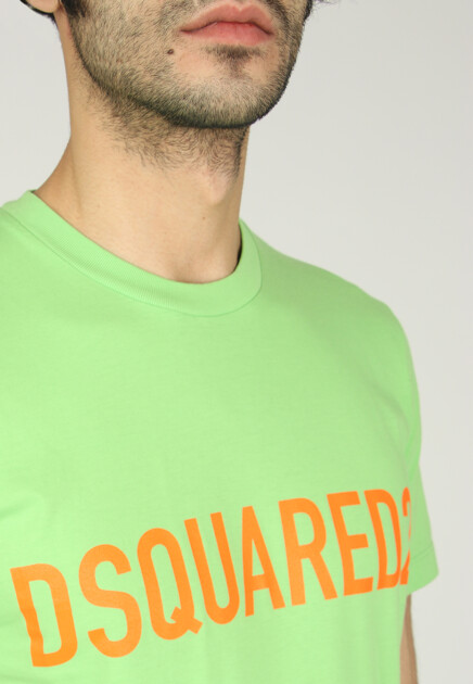 Футболка DSQUARED2  - Хлопок - цвет зеленый