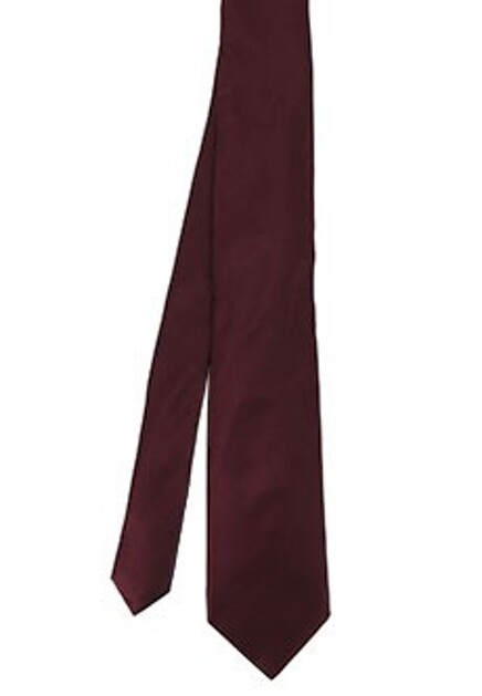 Бордовый галстук из шелка CORNELIANI