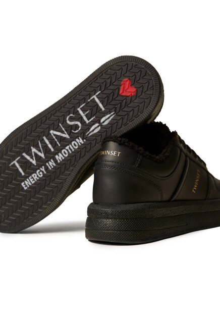 Кеды TWINSET Milano  - Полиуретан - цвет черный
